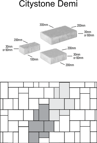 Citystone Demi Paver